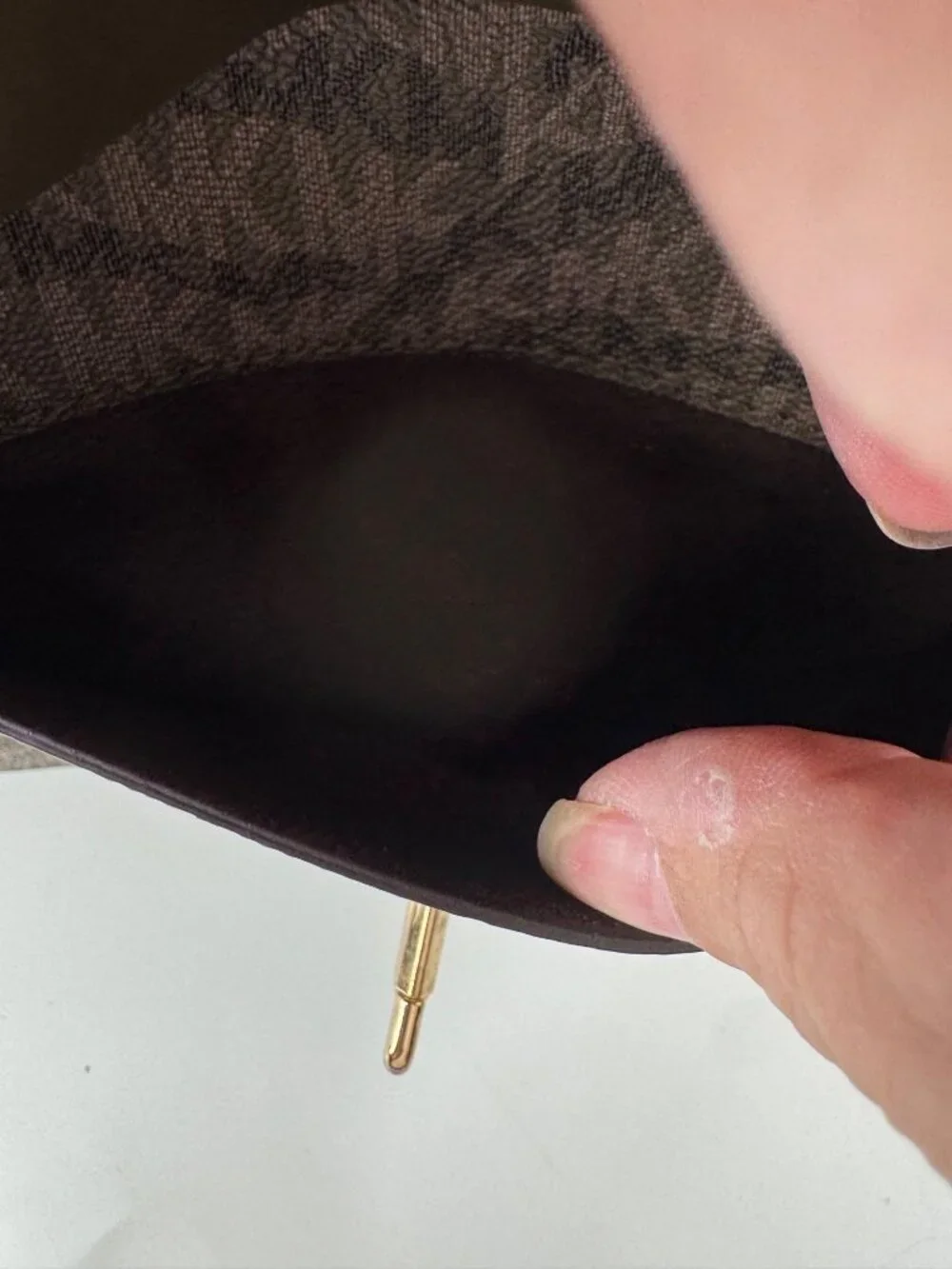 Michael Kors Jet Set Green Signature Crossbody Bag With Gold Chain & Logo Accent